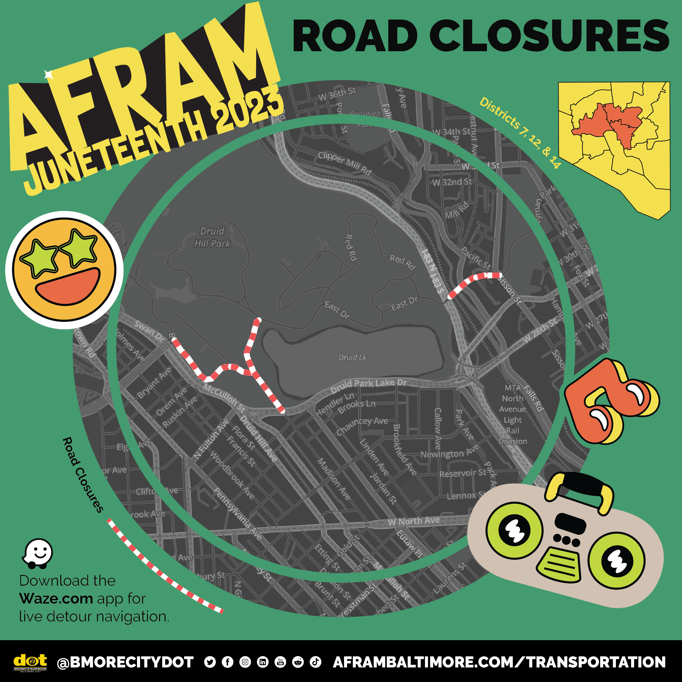 Traffic Modifications for AFRAM Baltimore City Department of